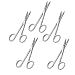 Precise Canada Iris Micro Dissecting Precision Lab Scissors, Fine Point Straight - Perfect for Doctors, Nurses, EMS, Students, Education & Training and More (Pack of 5)