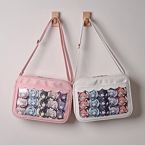 Ita Bag Women Clear Messengers Bag Girls JK Bag Sweet Shoulder Bag Japanese Style Girls Purses and Handbags, White3