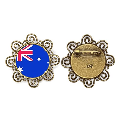 Broche drapeau de l'Australie pour personnaliser les tenues d'école