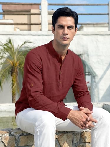 Image of ROYALSCOUT Men's Cotton Blend Full Sleeve Kurta Shirts Pack of 1 Designed for Festive Moments, Cultural Functions, or Casual Gatherings