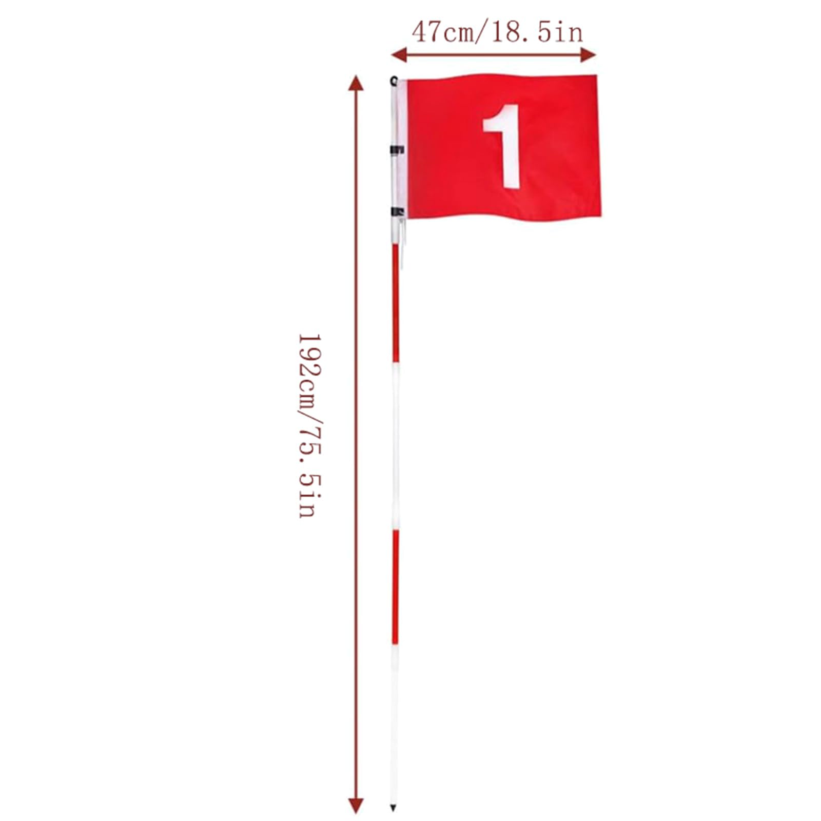 XIAOQENAN Golfs Pin Flags Hole Cup Set Golfs Putting Green Flags and Hole Cup Portable Golfs Flagstick for Yard Backyard