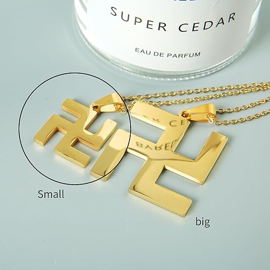 Buddhist Simple Sanskrit (Meaning Life And Reincarnation Where Auspicious Virtues Gather) Gold Pendant Alloy Necklace, Versatile Collarbone Chain For Men And Women, Religious Gift3