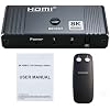 HDMI 2.1 Bi-Directional AB Switch 8K60Hz 2X1 HDMI Switcher with Remote Control Compatible with Laptops PC Xbox Series PS5 / PS4 Projector and More