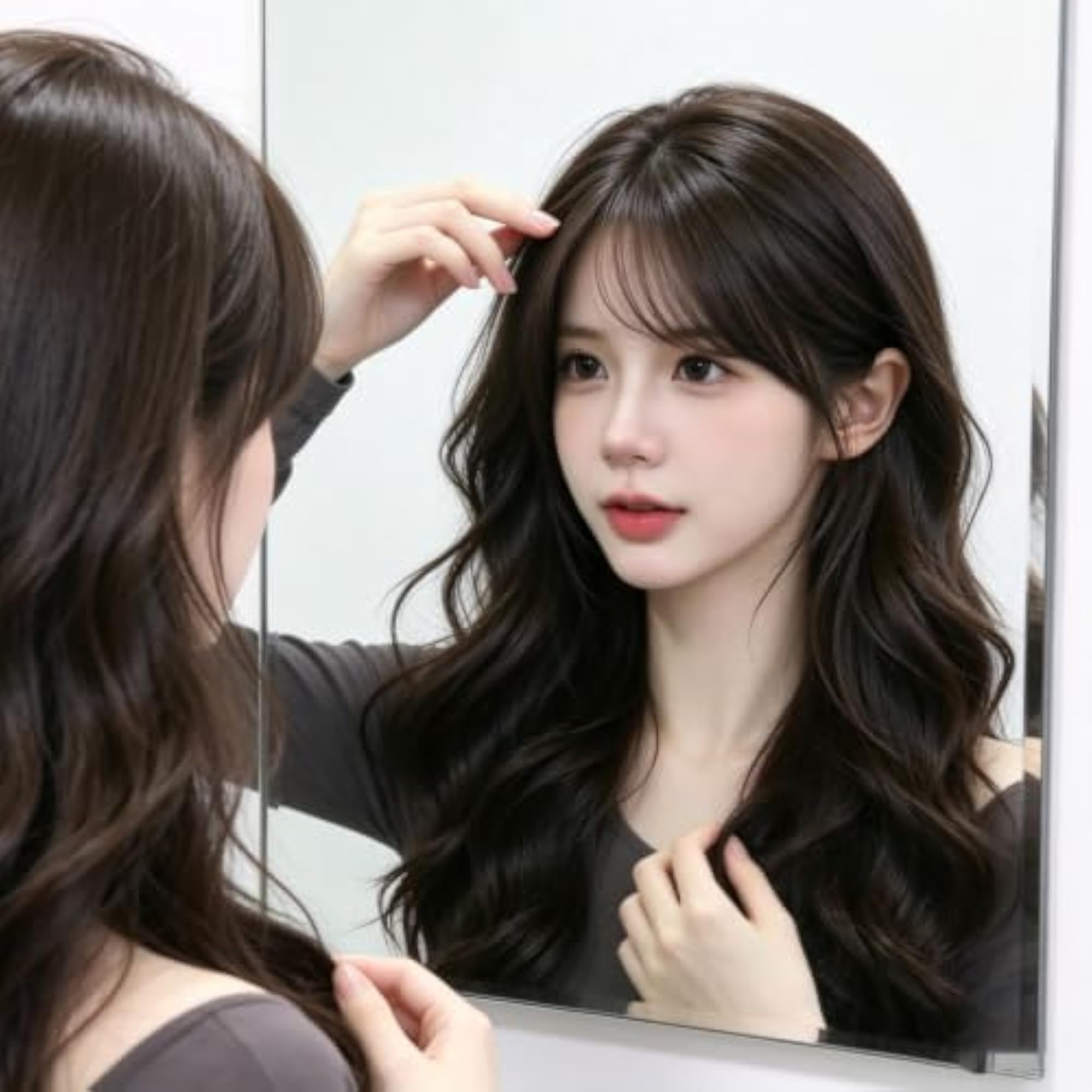 1-Piece Hair Topper for Women, Side Swept Bangs