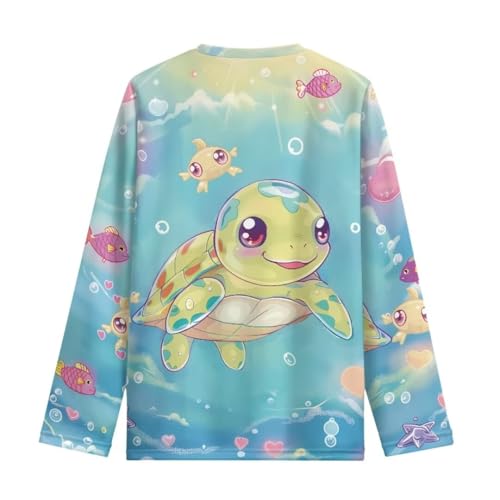 Image of Long Sleeve Shirts for Girls Winter Tops 3-16t Cartoon T Shirts for Fall Clothes