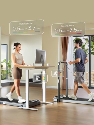 Image of WALKINGPAD Folding Treadmill, 2 in 1 Walking Pad Under Desk Treadmill for Home and Office, Compact Foldable Design with App Control and LED Display