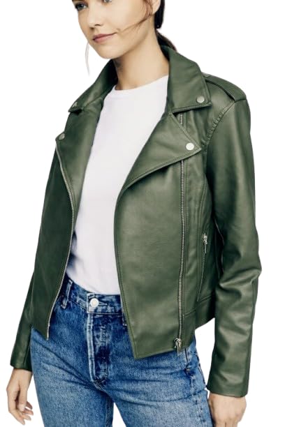 Leather Jacket For Women Biker Black