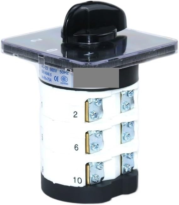 SZL9-75/3 75A 1-0-2 3 Positions 12 Screws 3Phases Transfer Changeover Rotary Cam Switch ZCKHNQOP