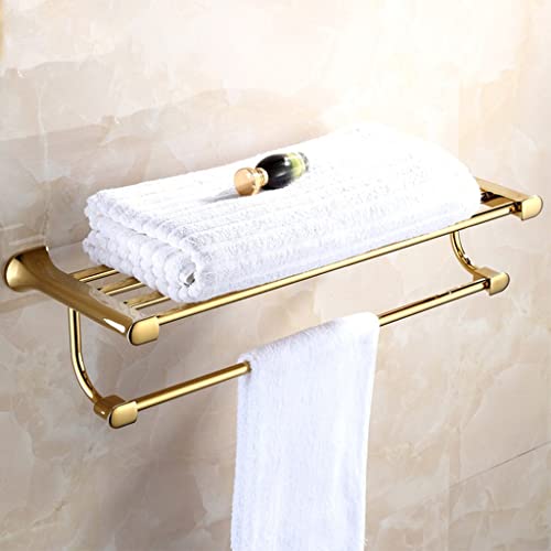 Porte-serviettes de bain ovale cuivre mural pour stopper le désordre