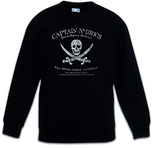 Sweat-shirt enfant Captain Smirk noir idéal pour l'école et le sport