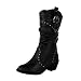 West Blvd Cowboy Boots Western Cowgirl Roper Studded Mid Calf