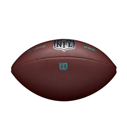 Wilson Balón de Fútbol Americano NFL Stride Pro Eco, Materiales Ecológicos, Hecho de Cuero Sintético Suave, con Costuras de Precisión y Cordones NFL, Listo para Jugar, Color: Marrón, Tamaño Oficial - imagen 7