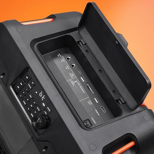Image of Altec Lansing SoundRover View Portable Bluetooth Speaker with 14 inch 1080P Display, 150W Peak Power, 18-Hour Battery LiFePO, IPX4 Water Resistance & Built-in Trolley Handle, Outdoor Entertainment System