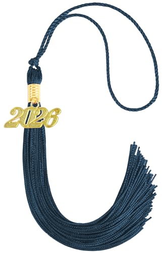 Image of 2026 Tassel Graduation,Navy Blue Tassel 2026 for Grad Cap and Graduation Ceremony Accessory Decoration