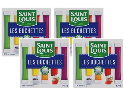 Bûchettes de sucre Saint Louis 4g x 125 - coffret de 500g - Lot De 4 - Vendu Par Lot - Offre Spéciale
