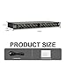 MICNAUX Audio Compressor, Professional Dual-Channel Black Dynamic Processor with Noise Gate & Sidechain Insert for Studio, Live & Streaming – 1U Rackmount, XLR/TRS Inputs