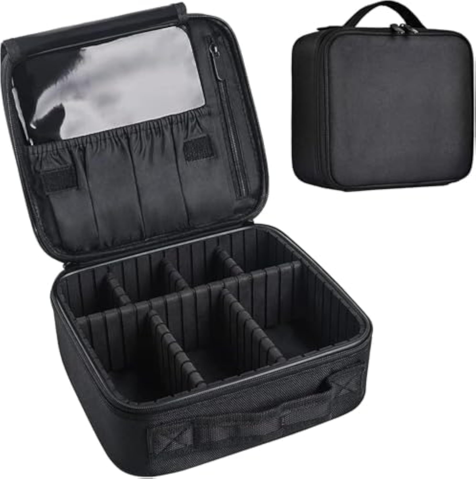 Professional Makeup Case Organizer Bag - Waterproof Travel Vanity Bag