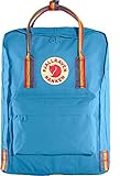 reflektierendes logo Fjällräven Unisex-Adult Kånken Sports Backpack, Air Blue-Rainbow Pattern, One Size