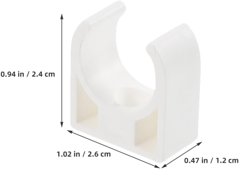 BESPORTBLE 30pcs White Plastic Motor Mount Holder Bracket with Compact Structure and Reliable Performance for Small Motor Installations