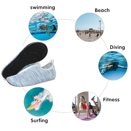 Image of Spesoul Womens Mens Water Shoes Quick Dry Beach Swim Shoes Barefoot Aqua Socks Outdoor Sand Socks for Pool River Diving