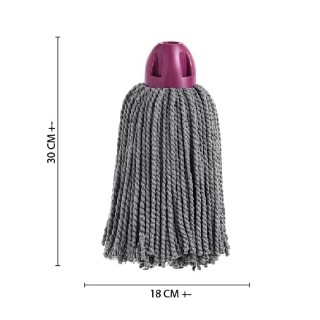 Miniatura 2 de Maya Fregona 100 Microfibra Atomic. Extra Absorbente. Limpieza Eficiente Y Duradera Para Superficies Lisas. Rosca Universal. Color Burdeos