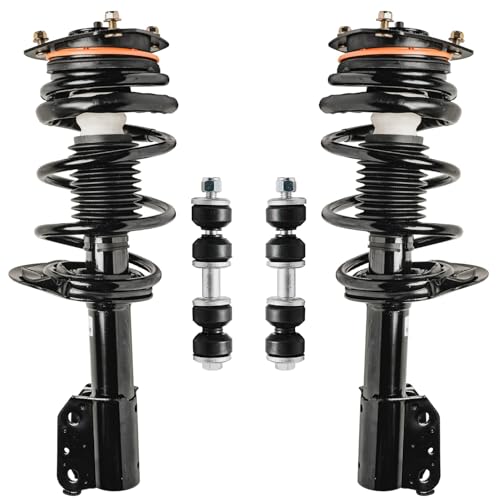 Detroit Axle - Front Struts Sway Bars for Chevy Impala Monte Carlo Pontiac Grand Prix Buick Allure LaCrosse Century Regal Complete 2 Struts with Coil Spring 2 Sway Bars Replacement