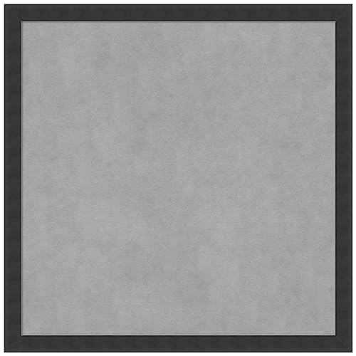 Amanti Art Black Framed Magnetic Board, 26x26, Modern Office Decor