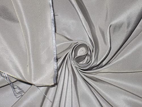 Soie pure en tissu taffetas gris et bleu pour coudre une robe de soirée chic