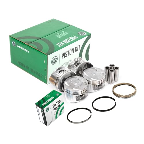 Evergreen SA-5494186448-0 Pistons with Rings Compatible With/For 97-98 2.0L Honda CR-V B20B4 DOHC 16V