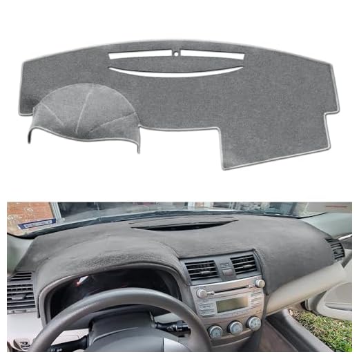 REMOCH Dash Cover for Toyota Camry Accessories 2007 2008 2009 2010 2011 Custom Fit Dashboard Cover Mat Pad (Dark Gray)