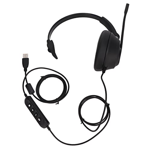 Auriculares telefónicos reducción de ruido y control de volumen USB
