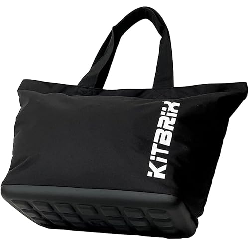 KitBrix ToteBrix Tote Bag with Zipper, Solid Waterproof Base - Laptop Pocket, Phone Pocket, Luggage Handle Sleeve