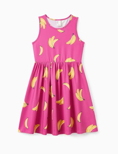 PATPAT Multipack Toddler Girls' Sleeveless Dresses - Breathable Quick-Dry Fabric, Fruit Prints, Perfect for Casual & Outdoor4