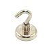 N42 Neodymium Clamping Magnet with M6 Hook - 1-3/8 in. Dia - 80.26lbs Pull (Pack of 10)