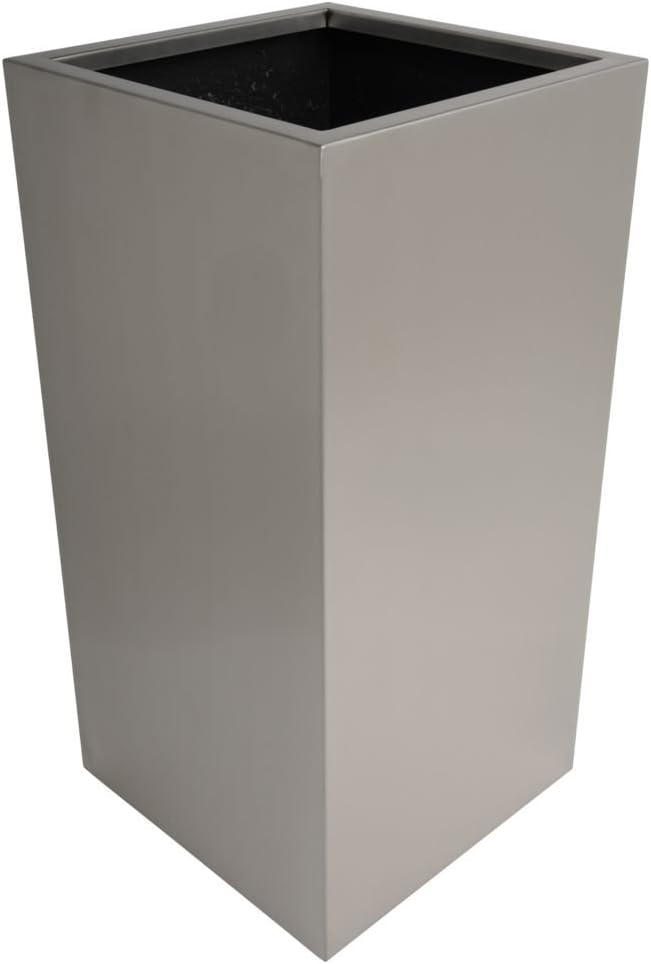 hydroflora 61423015 column planter Value Line Property 35 x 35 x 70 cm, V4A stainless steel, matte brushed finish
