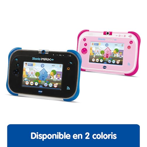 VTech - Storio Max 2.0 Bleue, Tablette Enfants Tactile, Éducative et Sécurisée avec Écran Couleur 5 Pouces, WiFi, Android, Appareil Photo, Cadeau Enfant de 3 Ans à 11 Ans - Contenu en Français