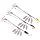 Señuelo de Pesca Ameble Alabama Umbrella Rig con 5 Brazos Ultraligero Artificial Tripode para Pez 4 Hojas de Sauce miniatura 6