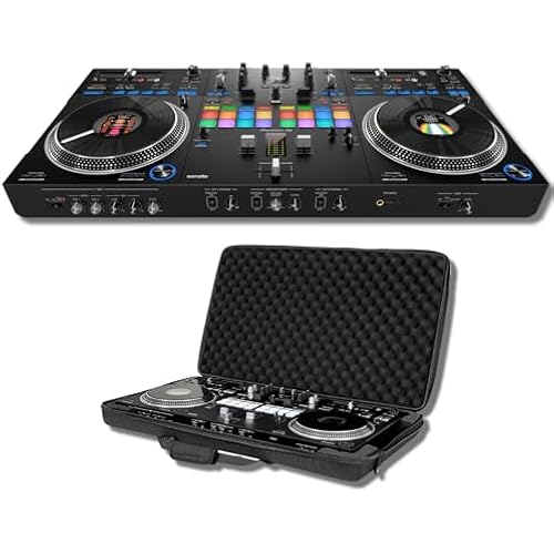 Pioneer DDJ-REV7 2-deck Serato DJ Controller with Headliner HL12005 Pro-Fit Case for Pioneer DDJ-REV7