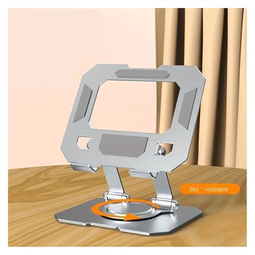 Support de tablette rotatif à 360° pliable et réglable en hauteur pour bureau