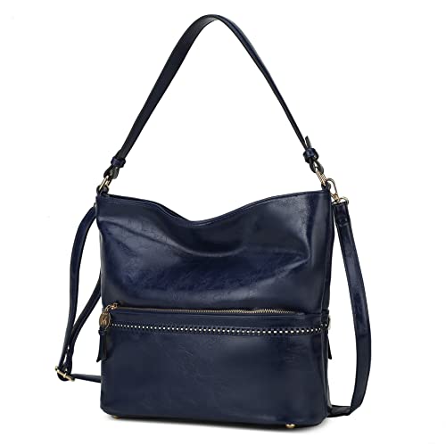Image of MKF Collection Shoulder Bag for women Vegan Leather Hobo Bag Crossbody Bag purse by Mia K
