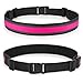 Illumifun LED Running Belt, USB Rechargeable LED Sash for Night Walking, Elastic Light Up Gear for Running Jogging Biking Camping at Night (Pink)