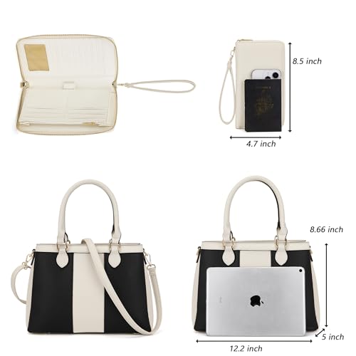 Image of Purses and Wallet Set for Women Crossbody Top Handle Tote Satchel PU Leather Shoulder Bags