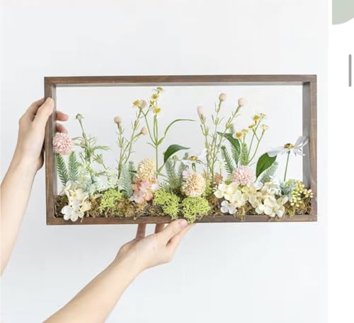 Unodrin クリエイティブな北欧の雰囲気の芸術的な緑の植物壁掛け 人工観葉植物フェイクグリーン ウォールグリーン フラワー造花 壁掛け 枯れない花 フェイクフラワー フェイクグリーンエアープランツ インテリア アンティーク雑貨 リビング 玄関 喫茶店玄関飾り 店舗装飾用 室内装飾観賞植物敬老の日 贈り物雑貨 店舗装飾用 (C) [4]