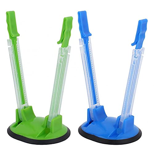 Plastic Bag Holder, 2Pcs Bag Holders For Plastic Bags, Baggy Rack Holders For Food Prep Freezer Bags Ziplock Holder Stand, Meal Planning Prep Bag's Stand Drying Rack