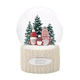 Things REMEMEBRED Engraved Plaid Gnome Trio Snow Globe (Free Customization)