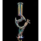 REANICE Smoking Bongs Glass 12inch Colourful Water Pipes Bubblers 14.5mm Alien T...