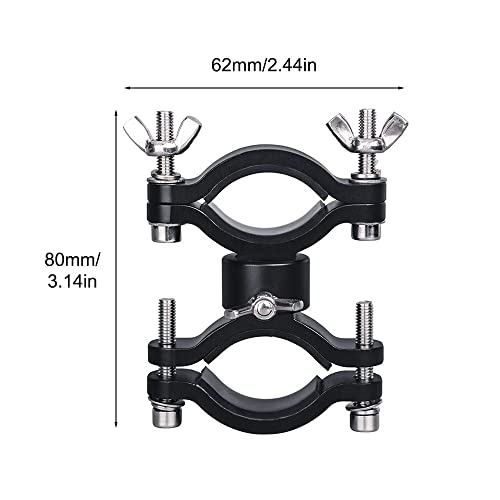 Support Lampe Poche Vélo Rotatif 360 Degrés Fixation Guidon - 5