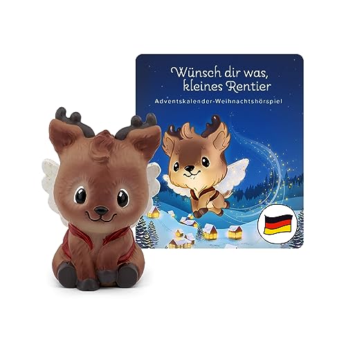 tonies Adventskalender Hörspiel, Kinder Adventskalender Figur für die Toniebox – Wünsch dir was, kleines Rentier Original Weihnachtsabenteuer mit 24 Kapiteln, ab 4 Jahren