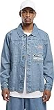 Mit Kragen und Knopfleiste Southpole Herren Denim Shirt Hemd, Retro mid Blue, L