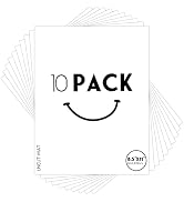 Golden State Art, Pack of 10 Uncut 8.5x11 White Mats Matboards, Acid Free Backing Matt Board for ...
